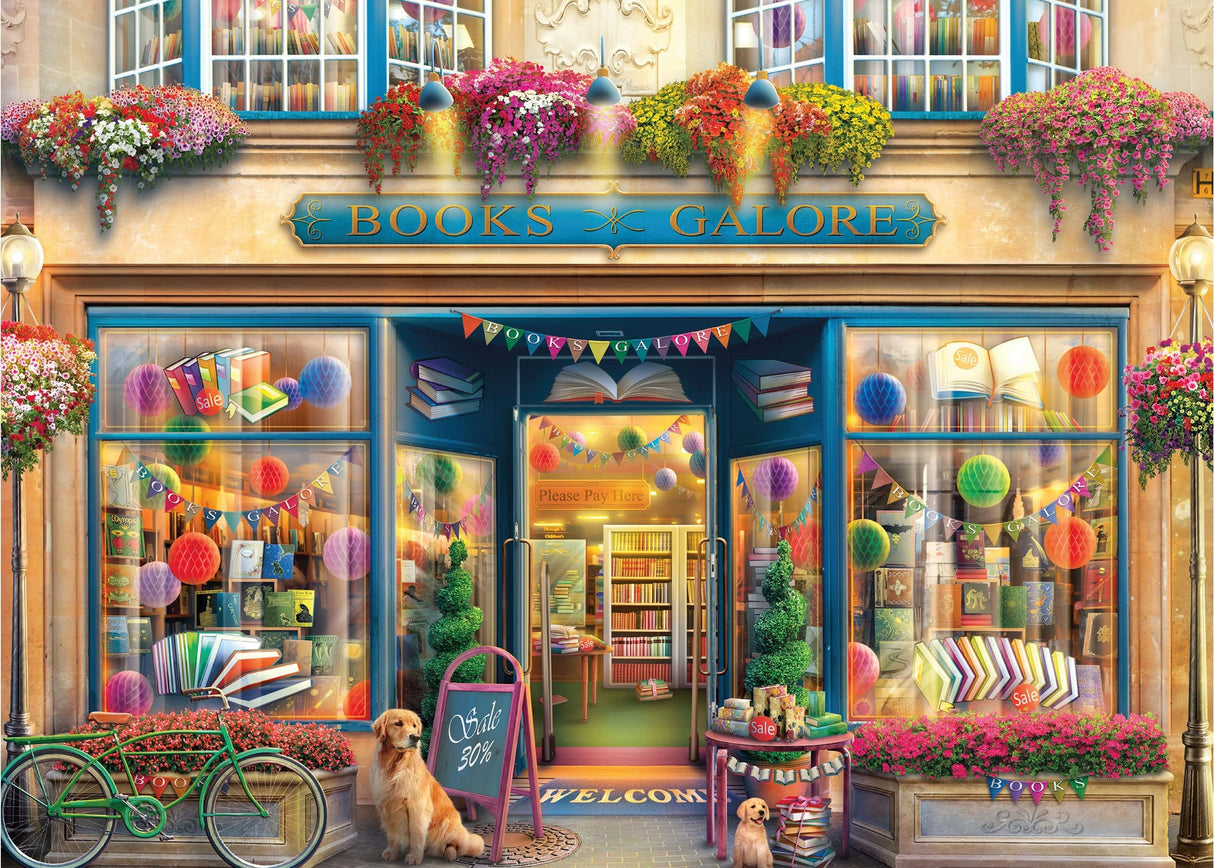 Ceaco - Shop Windows - Books Galore - 1000 Piece Jigsaw Puzzle Ceaco