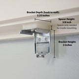 2 Inch Cordless Room Darkening Faux Wood Blind - 14" W x 36" L - White, Over 1,000 Custom Sizes Starting at 18.97, Inside or Outside Mount, Venetian Shades for Interior Windows by Lumino Lumino