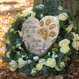 OBSI Dog Memorial Gifts for Loss of Dog Sympathy Gift - Rainbow Bridge Dog Memorial Stone for Remembrance Dog Passing Away Sympathy Gifts - Thoughtful Pet Loss Gifts - Gray OBSI