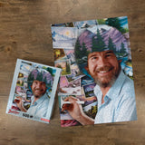 AQUARIUS Bob Ross Hair 500pc Puzzle (500 Piece Jigsaw Puzzle) - Glare Free - Precision Fit - Officially Licensed Bob Ross Hair 500pc Puzzle Movie Merchandise & Collectibles - 14x19 Inches AQUARIUS