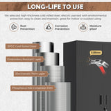 INTERGREAT Metal Garage Storage Cabinet with Wheels, Rolling Storage Cabinet with Locking Doors and 4 Adjustable Shelves,- 73" Steel Tool Cabinet for Home Office,Garage,Warehouse，Black INTERGREAT