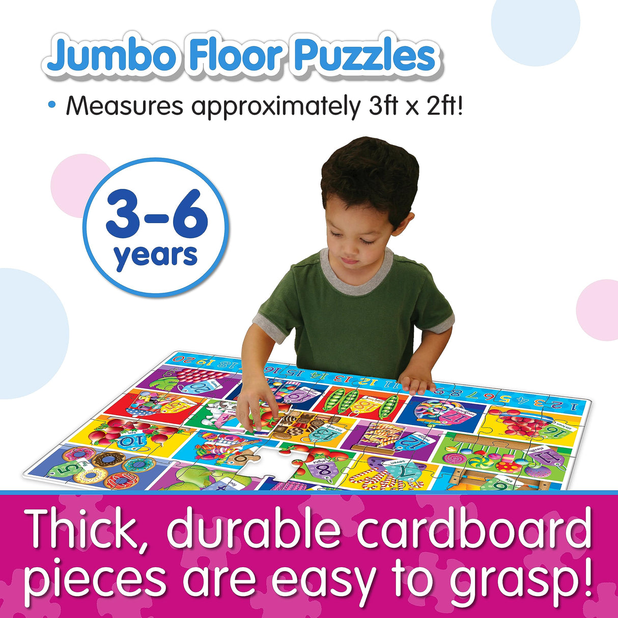 The Learning Journey: Jumbo Floor Puzzles - Numbers - Floor Puzzles For Kids Ages 3-5 - Award Winning Educational Toys The Learning Journey