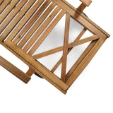 Christopher Knight Home Perla Outdoor Acacia Wood Chaise Lounge, Teak Finish Christopher Knight Home