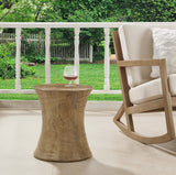 Ball & Cast End Faux Wood Stump Table, Natural Ball & Cast