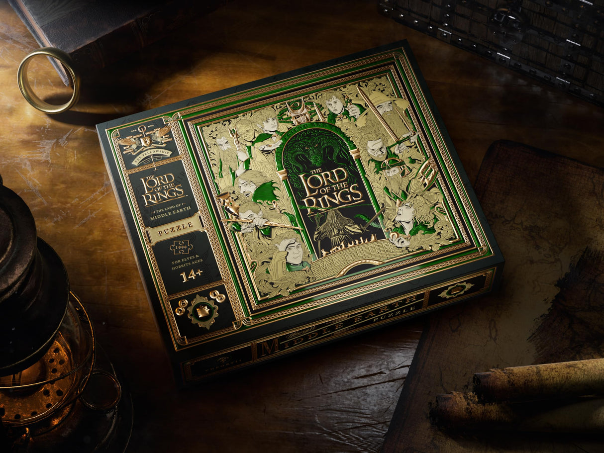 theory11 Lord of The Rings Jigsaw Puzzle - 1,000 Piece Jigsaw Puzzle - Officially Licensed Lord of The Rings Merchandise & Collectibles - Precision Fit and Premium Quality - Intermediate Puzzle theory11