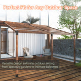 Antsky 15° Wall Pergola Kits - Stainless Steel 15 Degrees Wall Mounts pergola for 4x4 Posts(Actual 3.6" X 3.6"), Roof Bracket Kit, Angled Pergola Construction Pergola Bracket Kit(3-Way) Antsky