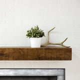 Dogberry Collections Rustic Mantel Shelf, 72 in, Aged Oak Dogberry Collections