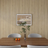 VaryPaper Wood Slat Wallpaper Peel and Stick Wood Contact Paper Waterproof Self Adhesive Wood Vinyl Wall Paper Removable Wood Panel Wallpaper for Bedroom Bathroom Walls Kitchen Cabinets 15.7''x78.7'' VaryPaper