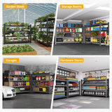8000LBS Heavy Duty Garage Shelving Units, 68" Wide Metal Storage Shelves, Black 4 Tier Storage rack, Industrial Shelving, Adjustable Standing Shelf for Industries, Warehouses (68"W x 24"D x 63.5"H) heycode