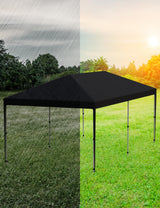 KYBOLT Pop Up Canopy 10x20 Ft Outdoor Wedding Party Tent with Removable Sidewalls Easy Set Gazebo for Farmers' Market, Outdoor Events, Wedding Party - Black KYBOLT