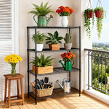 SUPER DEAL Black 4-Shelf Heavy Duty Storage Wire Shelving Unit for Restaurant Garage Pantry Kitchen Garage Rack (36L x 14W x 54H) SUPER DEAL