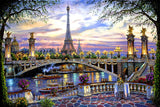 1000 Pieces Puzzles for Adult Wooden Jigsaw Puzzle 1000 Piece Puzzle Adult Children Elderly Puzzle Flower Eiffel Tower Paris Bridge Puzzle Gift for Mom Dad Family Friend Home Decor Wall Art 29.5x20IN najiaxiaowu