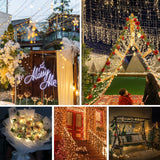 weillsnow 164Ft 500 LED Christmas Lights, Waterproof 8 Twinkle with Memory Functions Christmas Tree Lights for Indoor Outdoor Christmas Tree Garden Decoration (Warm White) weillsnow