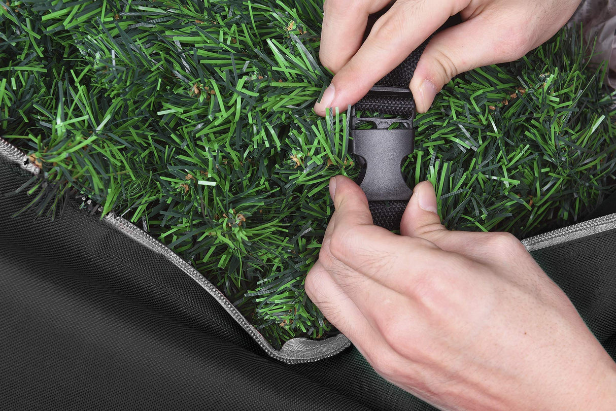 Primode Christmas Tree Storage Bag, Fits Up to 9 foot Tall Xmas Holiday Trees 28" X 16" X 60" Extra Large Heavy Duty Xmas Box Container with Wheels (Black) Primode