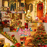 Quntis C Battery Operated Christmas Lights - 82FT 1000LED Ultra Bright Cluster Christmas Lights Outdoor Waterproof 8 Modes Christmas Tree String Lights with Timer for Wedding Party, Warm White Quntis