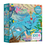 Ceaco - Glitter - Under The Deep Blue Sea - 100 Piece Jigsaw Puzzle Ceaco