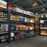 REIBII 60" W Garage Shelving, Storage Shelves 2500LBS Adjustable 4-Tier Heavy Duty Metal Shelving for Storage Commercial Shelving Unit Industrial Shelf for Garage,School, 60" W*60" H*24" D REIBII