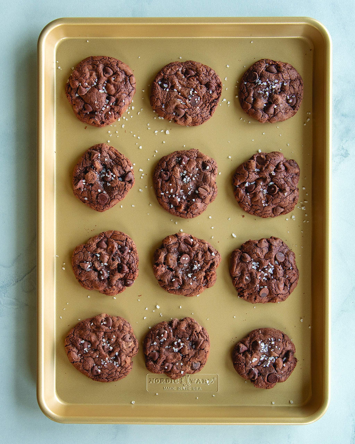 Nordic Ware Naturals Aluminum NonStick Baker's Half Sheet, 2-pack Nordic Ware