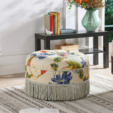Jennifer Taylor Home Yolanda Ottoman, Off-White/Floral Jennifer Taylor Home