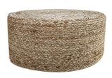 Scandilivin Homes Pouf Ottoman - 100% Natural Jute Braided- Footrest Pouf Hand Knitted - Traditional Cord Boho Pouffe - for The Living Room, Bedroom, Nursery, Patio, Lounge (20" x 20" x 10") S & L Homes