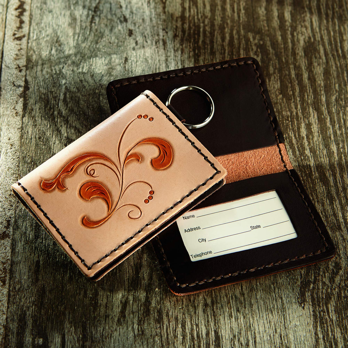 Realeather Silver Edition Card Case Wallet Leathercraft Kit Realeather