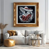 CSZPPQAF 5D Diamond Painting Kits for Adults, Special Shape Diamond Art Kits for Adults Beginner, DIY Crystal Art Drill Diamond Dots Gem Painting for Home Decor 11.8x11.8 Inch CSZPPQAF