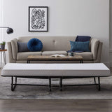 Lucid Rollaway Folding Guest Bed with 4 Inch Memory Foam Mattress- Rolling Cot- Easy Storage-Cot Size Bed LUCID