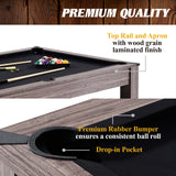 Barrington Billiards Monteray 7’ Drop Pocket Pool Table, 3-in-1 Dining Top & Table Tennis with Game Accessories & Rolling Storage Caddy Barrington Billiards