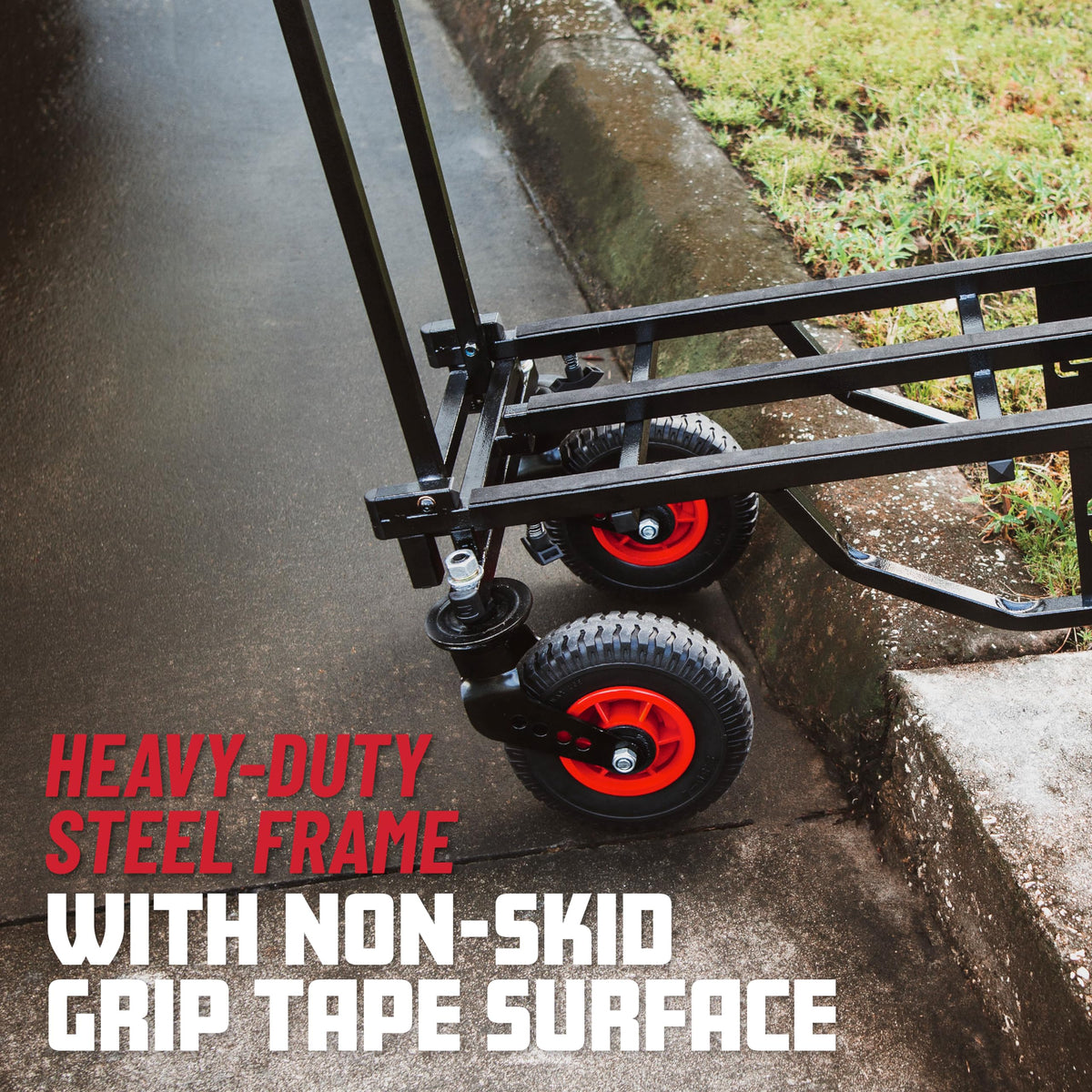 Gator Frameworks All-Terrain Folding Multi-Utility Cart with 30-52” Extension & 500 lbs. Load Capacity (GFW-UTL-CART52AT) Gator Frameworks