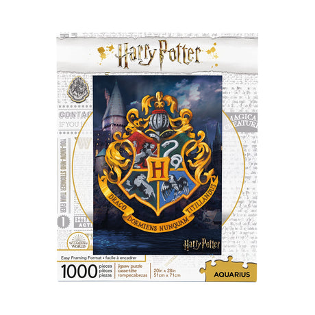 AQUARIUS Harry Potter Puzzle Hogwarts Logo (1000 Piece Jigsaw Puzzle) - Officially Licensed Harry Potter Merchandise & Collectibles - Glare Free - Precision Fit - 20x28in AQUARIUS