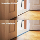 Vinyl-Door-Threshold-Ramp Door-Transition-Strip 36 inch, Threshold 1/2'' ~ 3/5'', Thresholds Ramps for Doorways, Wheelchair Ramp Edge-Reducer Threshold-Transition-Strip for Home/Door/Floor (Grey) EaseInstall