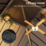 YITAHOME 10x10ft Hardtop Gazebo Heavy Duty Double Roof with Nettings and Curtains Galvanized Steel Outdoor Combined of Vertical Stripes Roof for Patio, Backyard, Deck, Lawns, Gray YITAHOME