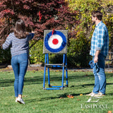 EastPoint Deluxe Steel Frame Axe Throw Target Game Set - Steel Frame for Indoors and Outdoors EastPoint Sports