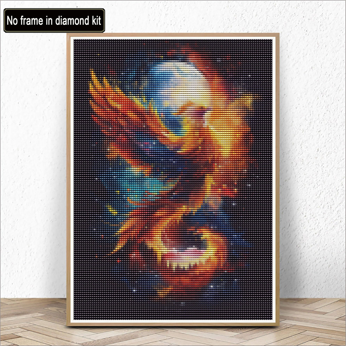 Kaliosy 5D Diamond Art Kits for Adults Phoenix on Fire by Number Kits, Diamond Painting Art Animal DIY Full Drill Crystal Craft Cross Stitch Embroidery Decoration (12x16 inch) 30x40 cm Kaliosy