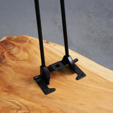 [PJ Collection] Live Edge Coffee Table, Small Coffee Table, Foldable Lightweight Side Table, Natural Wood Coffee Table, Live Edge Table, Handcrafted, No Assembly Needed PJCOLL