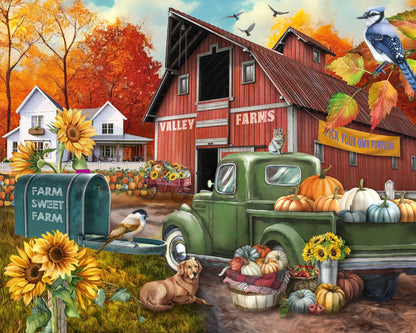 Ceaco - Farm Sweet Farm - 1000 Oversized Piece Jigsaw Puzzle