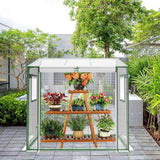 Greenhouse, 47.2”(L) x31.5”(W) x47.2”(H) Greenhouses for Outdoors, Durable Green House Kit with Window, Thicken PE Cover, Green Houses for Indoor Outside，Clear Mini Portable Garden Plant Green House deaunbr