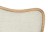 Creative Co-Op, Natural, Queen Modern Farmhouse Solid Oak Wood Headboard with Linen Upholstery, Beige Creative Co-Op