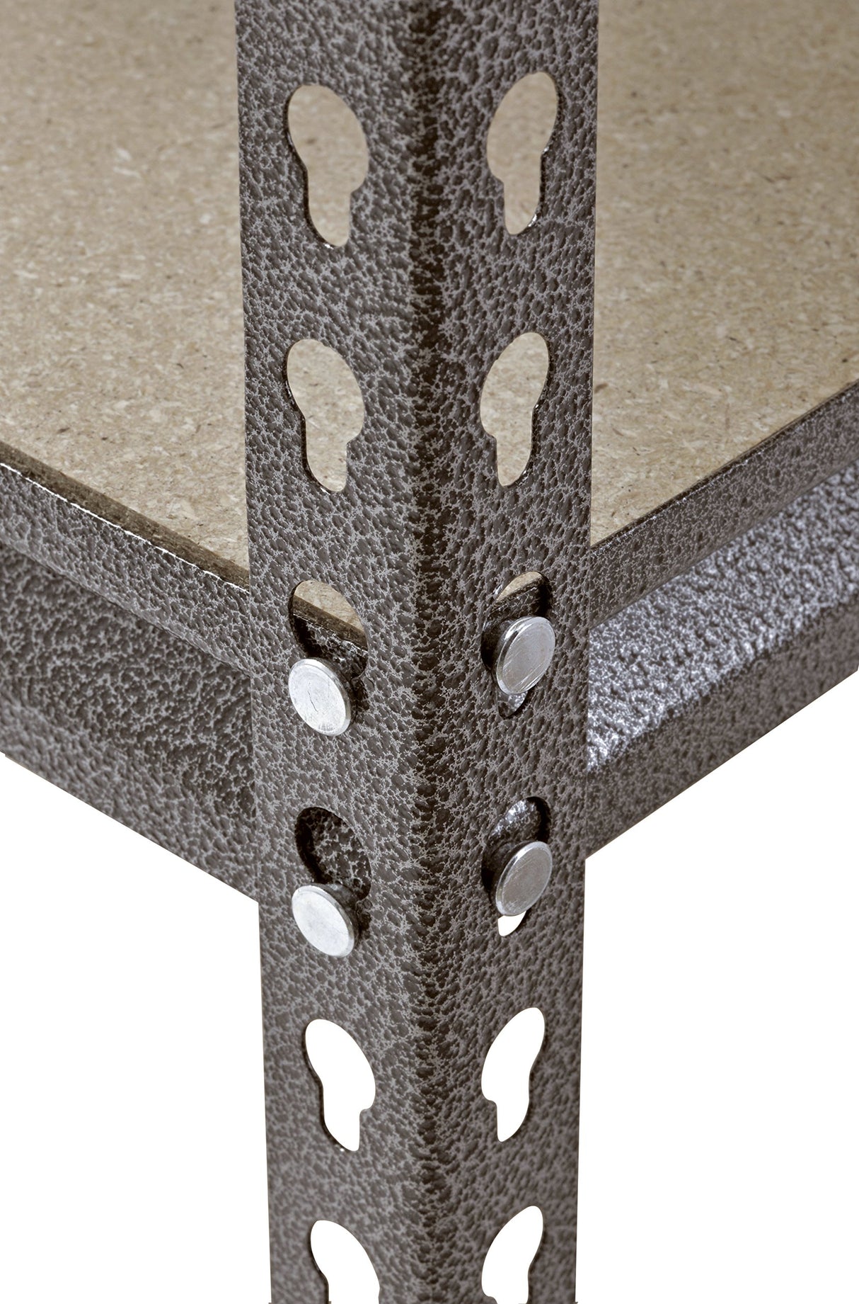 Muscle Rack UR361860PB4P-SV Silver Vein Steel Storage Rack, 4 Adjustable Shelves, 3200 lb. Capacity, 60" Height x 36" Width x 18" Depth Muscle Rack