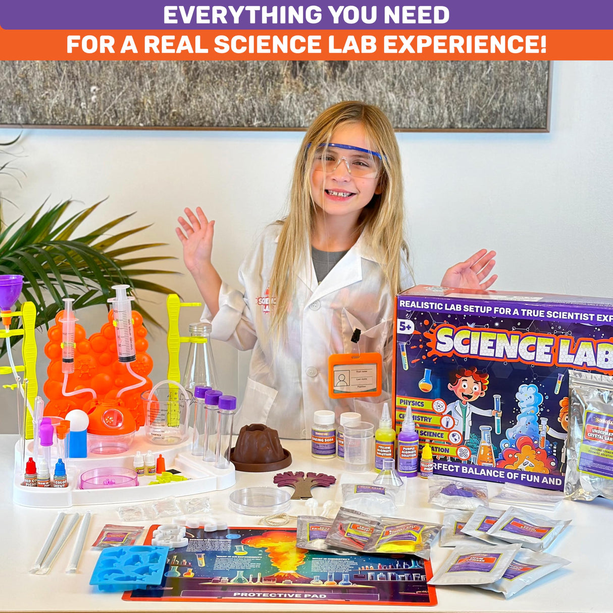 Bloonsy Science Kits for Kids | Ultimate Chemistry Lab Setup with 100 Experiments | Toys Set for Boys and Girls Age 7-8-9-12 BLOONSY