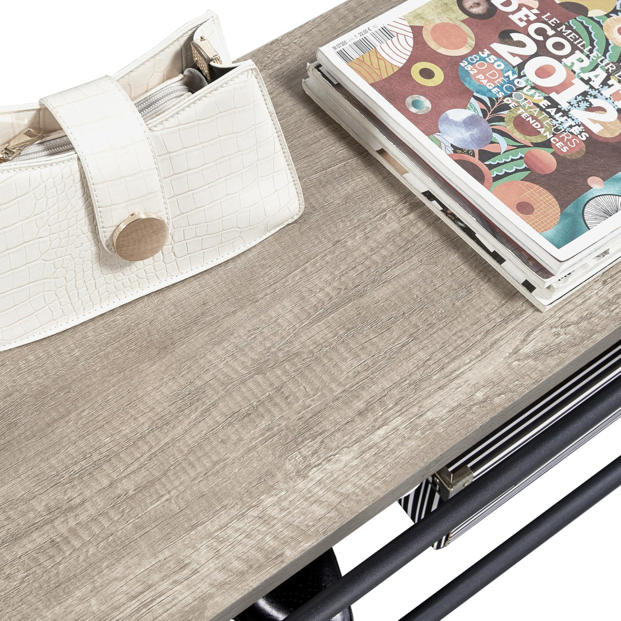 Yaheetech Coat Rack, Hall Tree with Shoe Bench, Entryway Shoe Storage with Coat Rack Stand, 9 Movable Hooks, Industrial Entryway Furniture, Gray Yaheetech