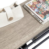 Yaheetech Coat Rack, Hall Tree with Shoe Bench, Entryway Shoe Storage with Coat Rack Stand, 9 Movable Hooks, Industrial Entryway Furniture, Gray Yaheetech