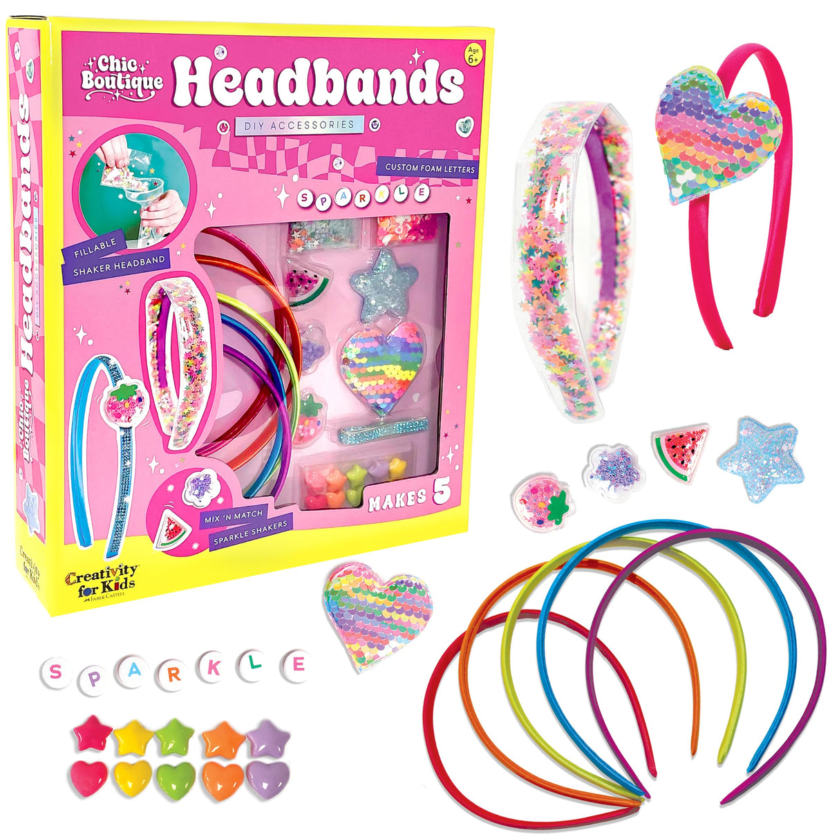 Creativity for Kids Chic Boutique: DIY Headbands Craft Kit - Create 5 Unique Designs for Girls Ages 6-8 Creativity for Kids