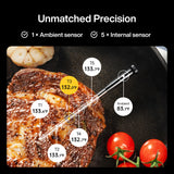 Typhur Sync One Smart Wireless Meat Thermometer: Standalone Base with LCD Display, Unlimited WiFi & Bluetooth Range, Enhanced Signal Stability for BBQ, Grill, Oven, and Smoker Typhur