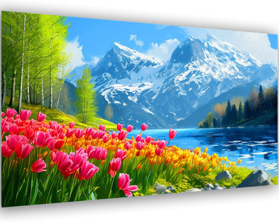 5D Extra Large Diamond Art Kits for Adults - Large Landscape Diamond Painting Kits for Adults Beginners, DIY Large Size Diamond Gem Art Dots Painting Kits for Home Walls Decor Gifts 27.6x16inch