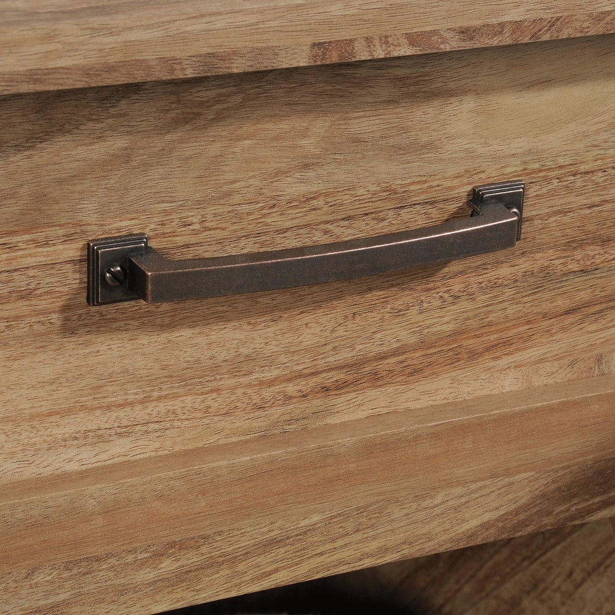 Sauder Cannery Bridge Nightstand, L: 22.13" x W: 17.56" x H: 25.71", Sindoori Mango finish Sauder