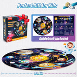 SYNARRY Solar System Floor Puzzles for Kids Ages 4-8, Large 70 Piece Jigsaw Puzzles for Kids Ages 4-6, Space Planet Astronaut Toys Gifts Puzzles for 3-5 5-7 8-10 Years Old Toddlers Boys Girls Children SYNARRY