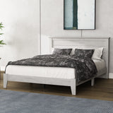Galano Tiena Queen Bed Frame in Dusty Grey Oak - Sturdy Wood Platform with Slat Support, No Box Spring Required Galano