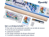 Figured'Art Paint by Numbers for Adults 4 Seasons Tree 16"x20" - Craft Art Painting DIY Kit Rolled Canvas Without Frame Figured'Art