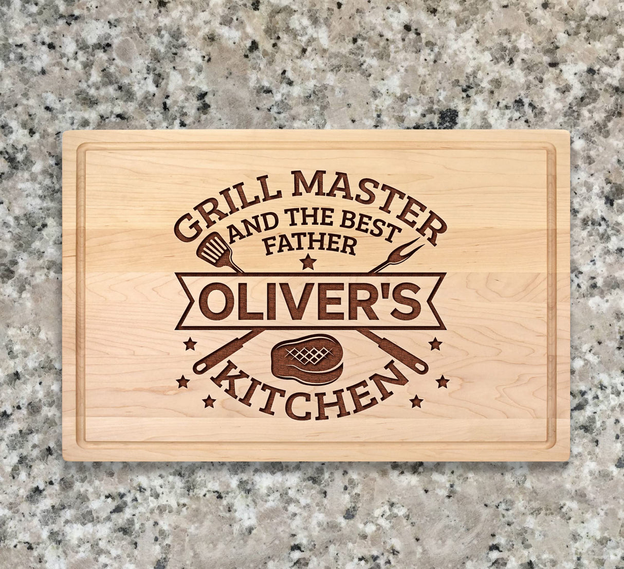 Personalized Cutting Board For Dad Custom Cutting Board Fathers Day Chopping Board Wood Engraved Butcher Cutting Board TEEAMORE